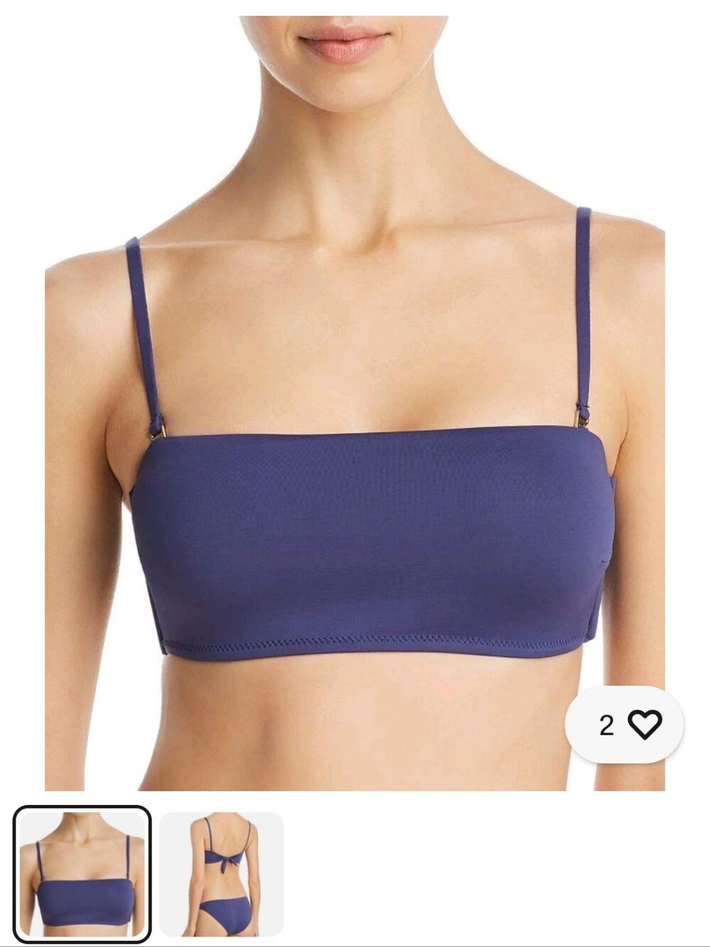 Vitamin A Mila Bandeau Convertible with Adjustable Straps Size S